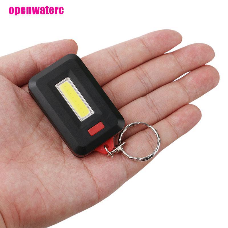 Đèn Pin LED COB Mini Chống Thấm Nước Có Móc Khóa Tiện Dụng Mang Theo Cắm Trại