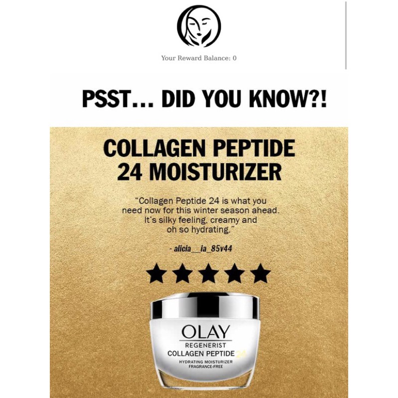 [Hàng Mỹ]Kem Dưỡng Ẩm Tái Tạo Da Olay Collagen Peptide 24 Fragrance Free 48g