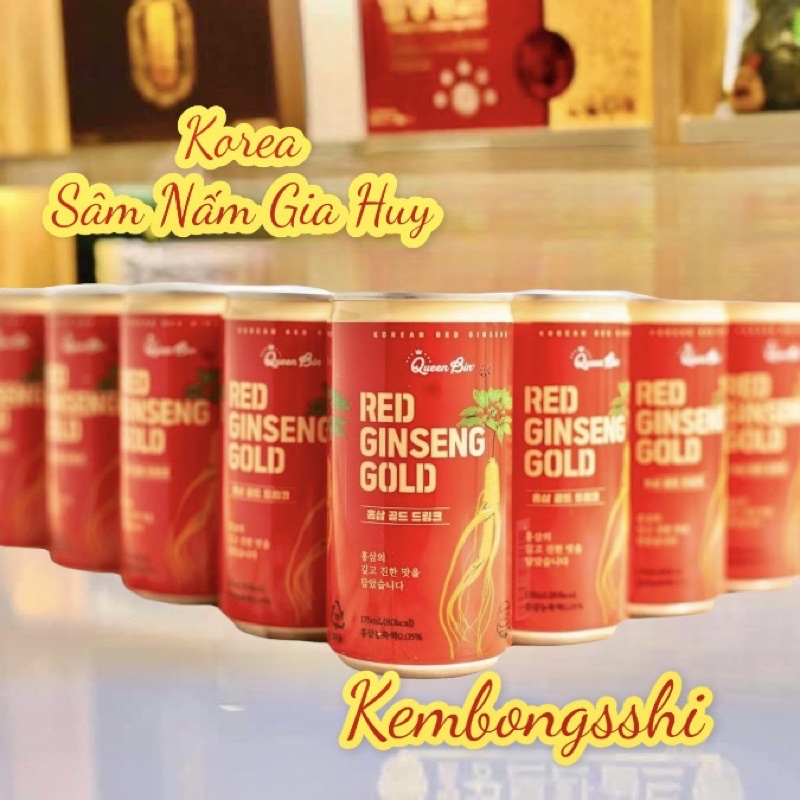 Nước Hồng Sâm Lon Cao Cấp Hàn Quốc, Thùng 30 lon x 175ml