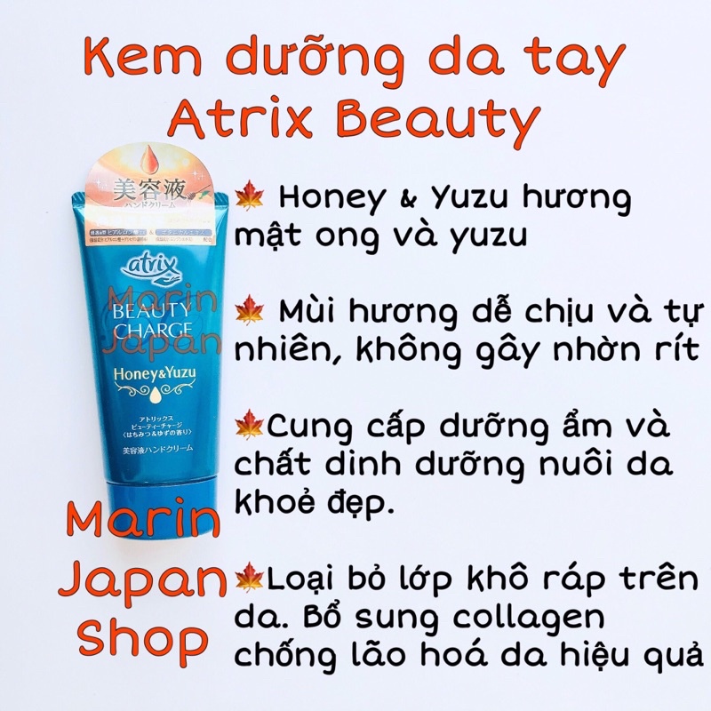 (Có Video Mua Hàng)Kem dưỡng da tay Atrix Beauty Charge Nhật Bản