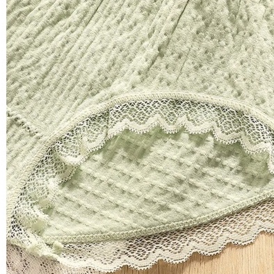 quần con nữ vải mềm viền ren ôm bụng nâng mông KIMCHIBIKINI quần trong thông hơi kháng khuẩn co giãn 4 chiều QL005