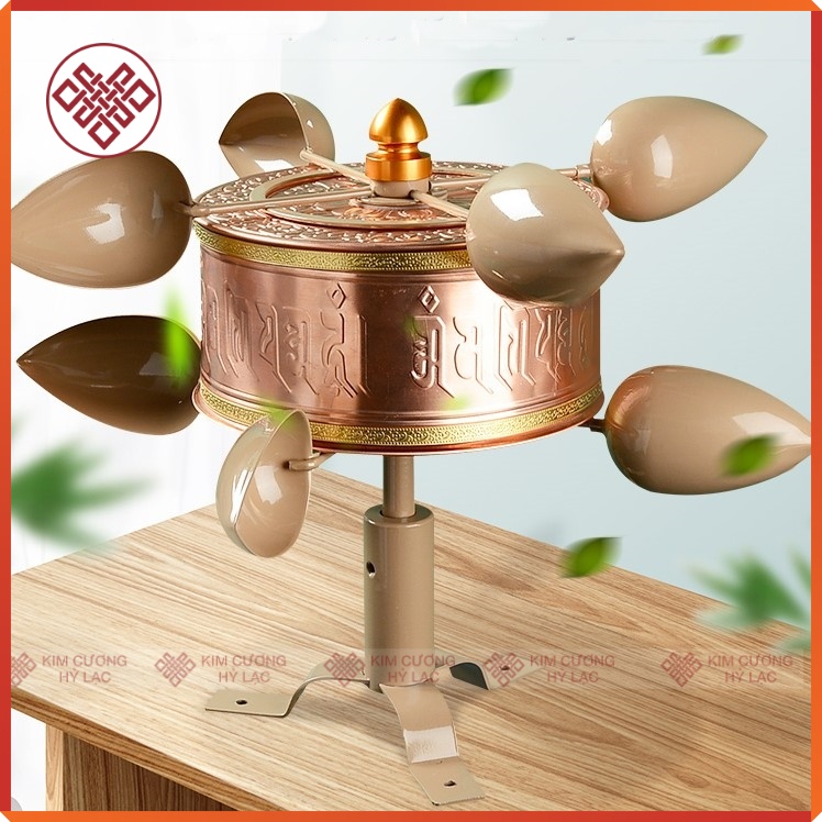 Kinh Luân Gió Mật Tông [Kim Cương Hỷ Lạc] Bằng Nhựa Và Đồng Cao Cấp