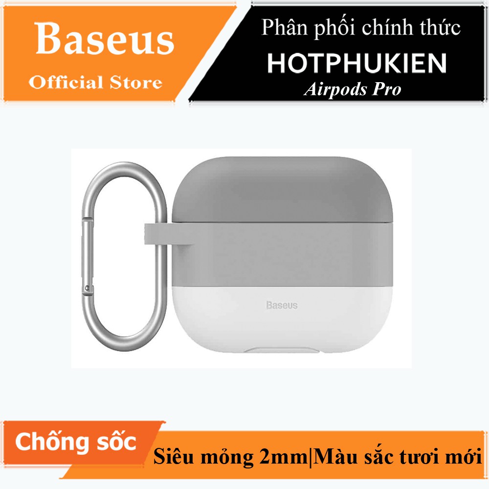 Bao case chống sốc cho tai nghe Apple Airpods Pro hiệu Baseus Cloud Hook (nhiều màu siêu mỏng 2mm) - hàng chính hãng