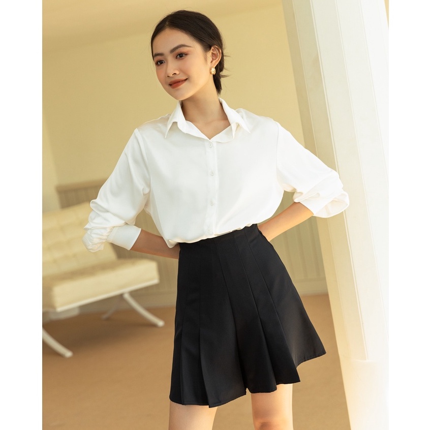 OLV - Áo Long Sleeve Chemise in White