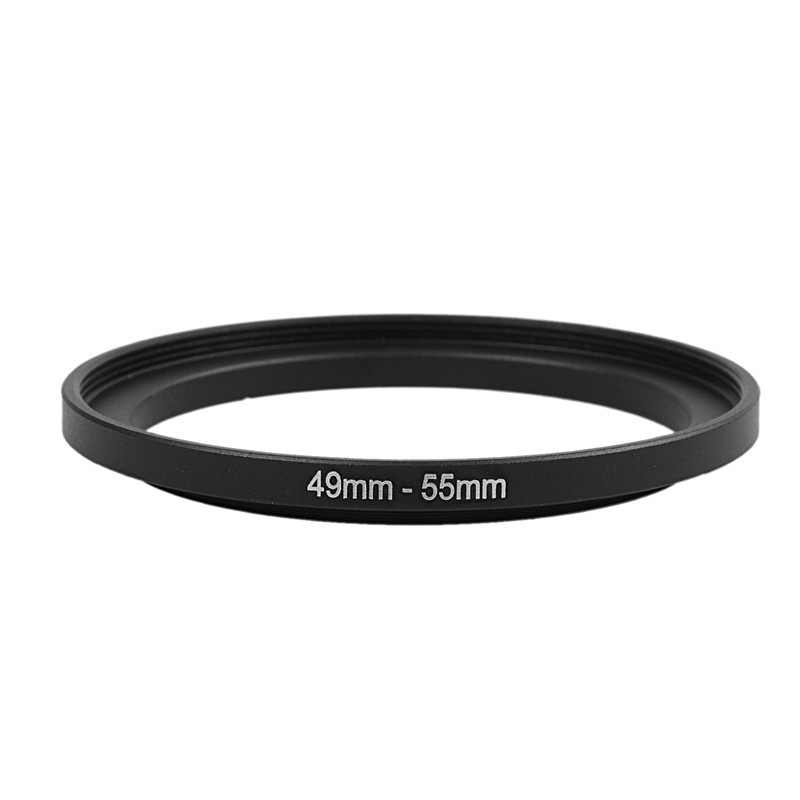 Camera Lens Filter Replacement 49mm-55mm Step Up Ring Adapter