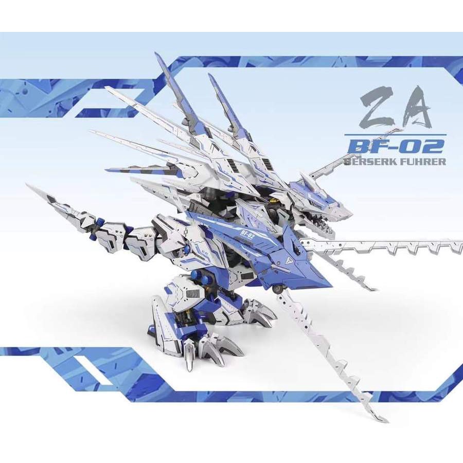 Mô Hình Lắp Ráp 1/72 ZOIDS BF-02 Storm Sturm Tyrann Blue Color ver.