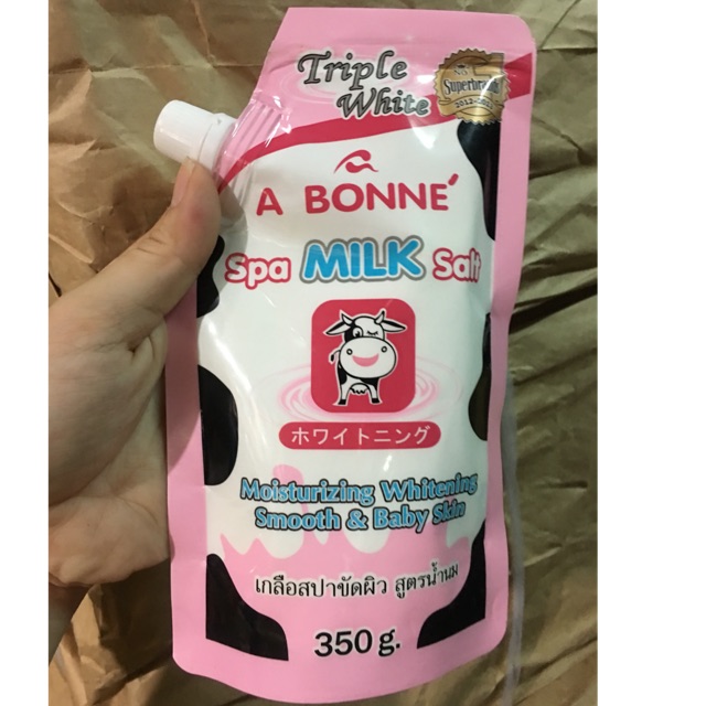 MUỐI TẮM SỮA BÒ trắng da ABONNE 350g Thái Lan