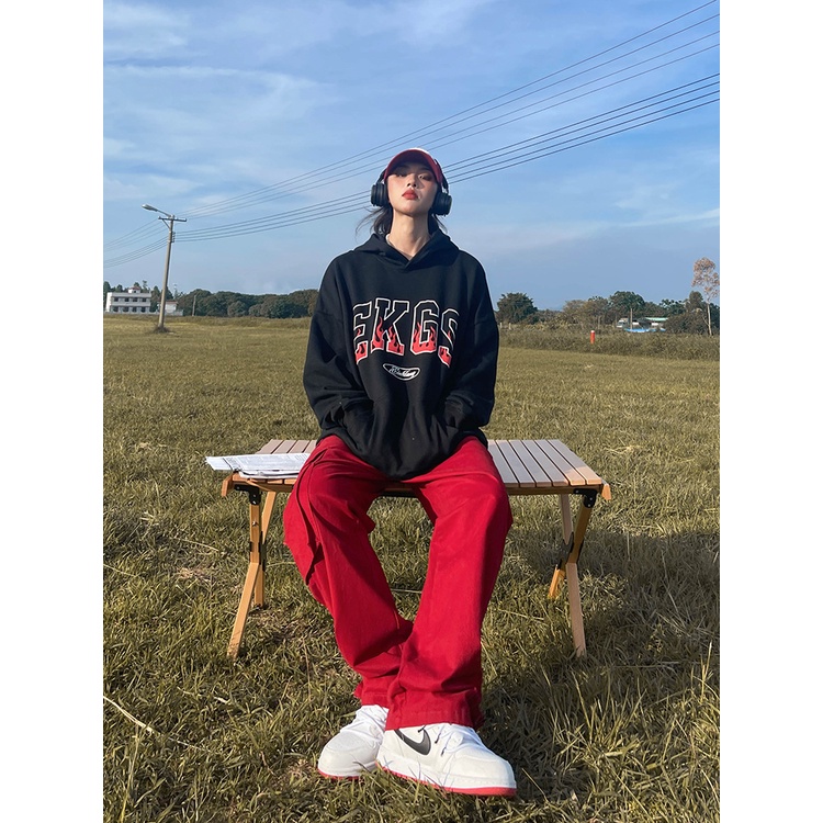 NRVP Áo Hoodie Nữ Tay Dài Dáng Rộng Thời Trang Phong Cách Hàn Quốc