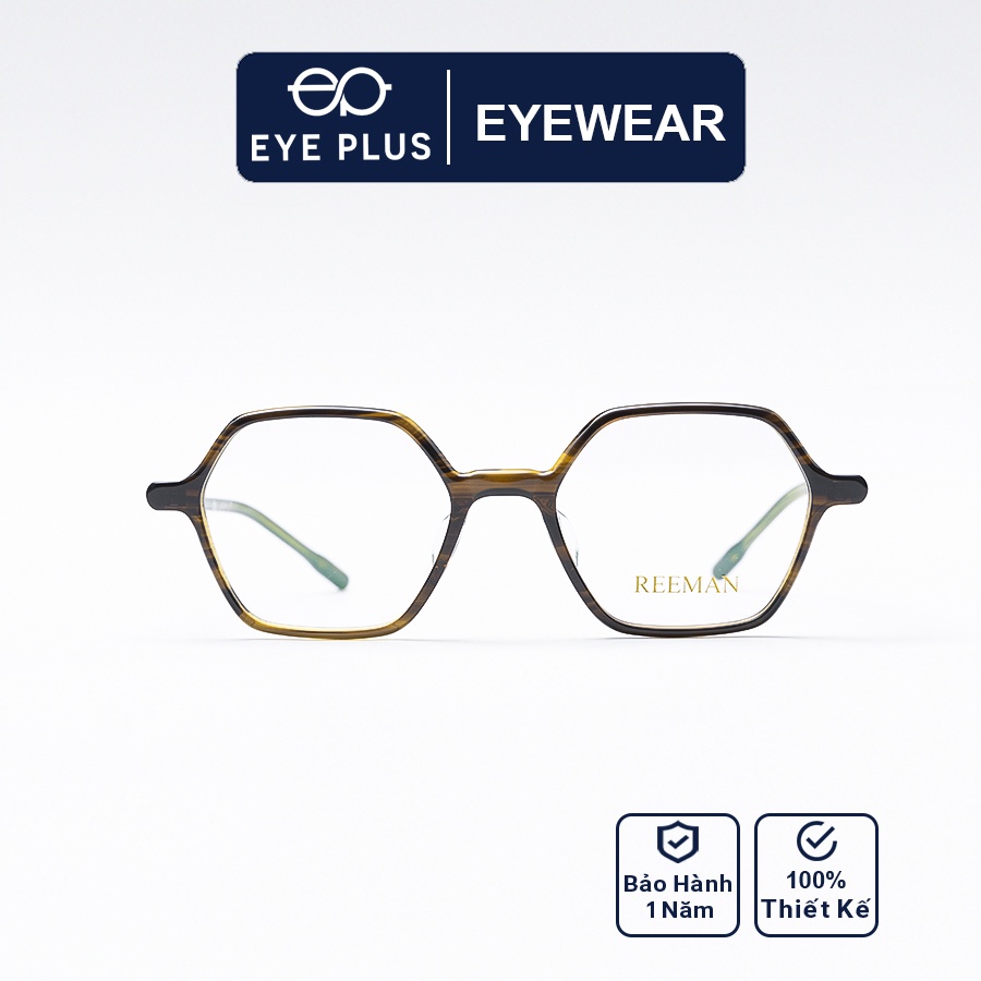 Gọng kính cận nam nữ EYE PLUS siêu hot đa giác ReeMan-8094