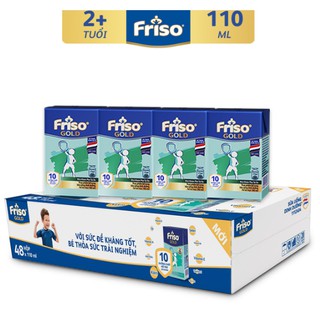 Thùng 48 hộp sữa bột pha sẵn friso gold - 110ml