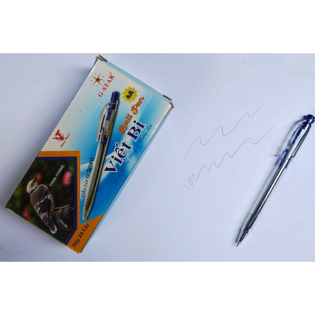 Hộp 24 cây viết bi bấm Gstar - 4A