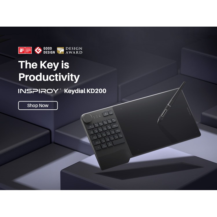 Bảng vẽ Huion KeyDial KD200