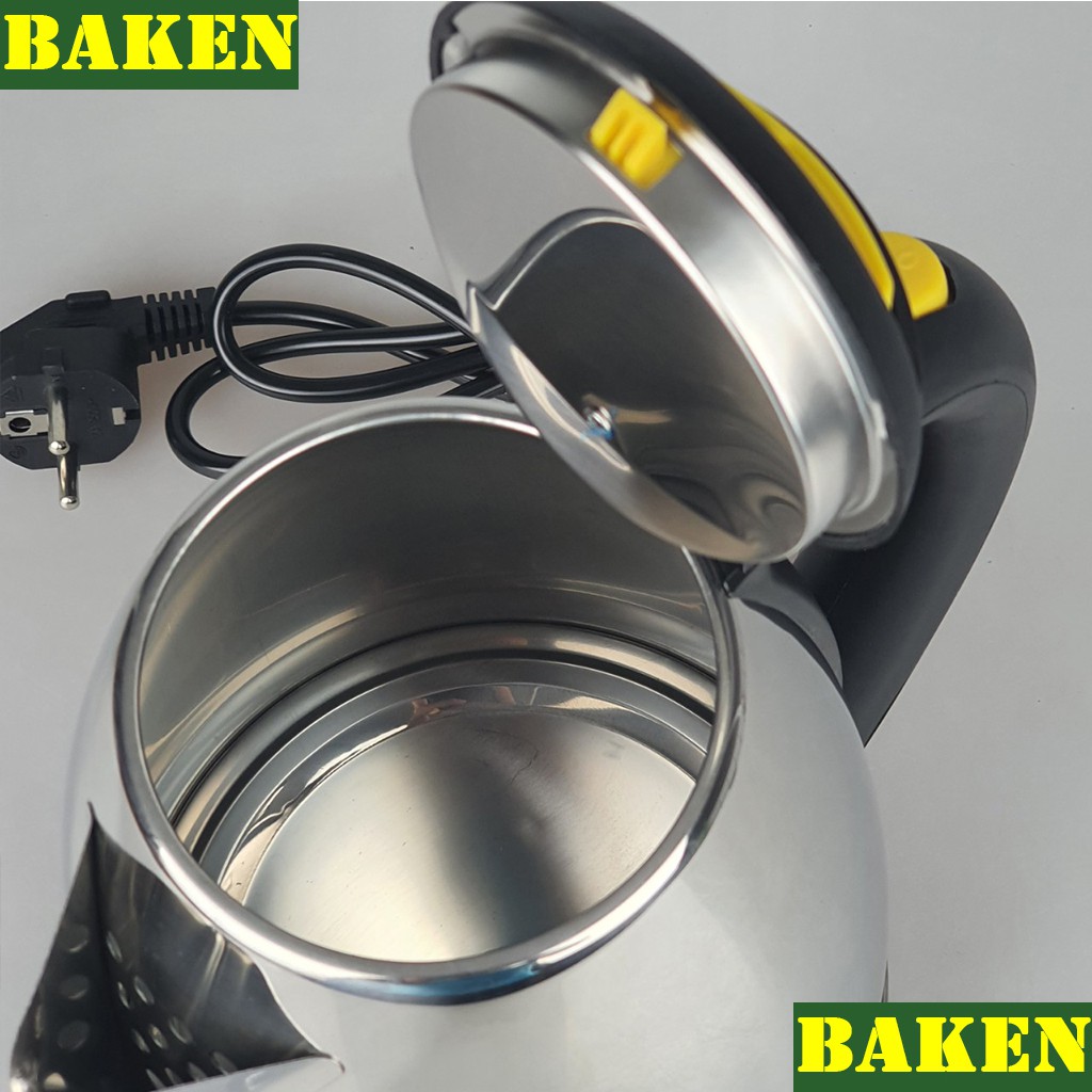 Ấm Đun Nước Siêu Tốc INVERTERR V-200 – Bình Siêu Tốc Inox – BAKEN