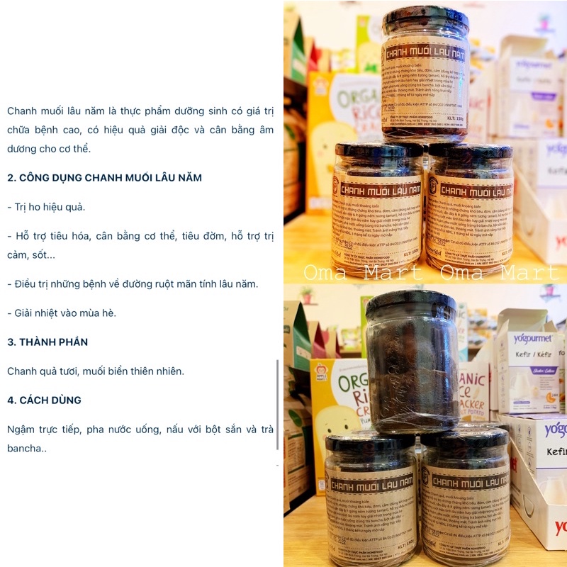 [Thực dưỡng] Chanh muối lâu năm (dạng lát) Homefood 150g