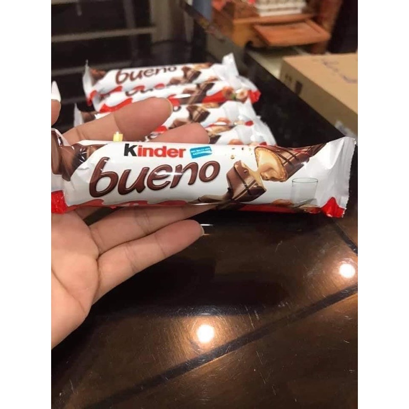 BÁNH PHỦ SOCOLA KINDER BUENO 65k/ hộp 129g (6 thanh nhỏ)