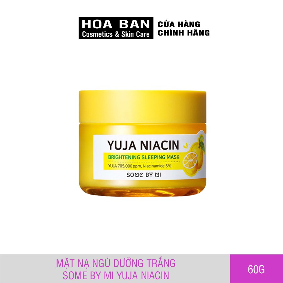 Mặt Nạ Ngủ Dưỡng Trắng Some By Mi Yuja Niacin 30 Days Miracle Brightening Sleeping Mask 60g - HB0192