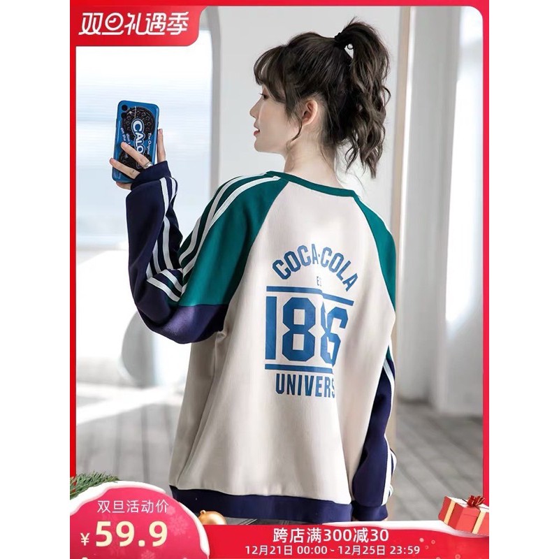 ANU10 - ÁO NỈ BÔNG NỮ COCA 1886 - BE THAN XÁM | BigBuy360 - bigbuy360.vn