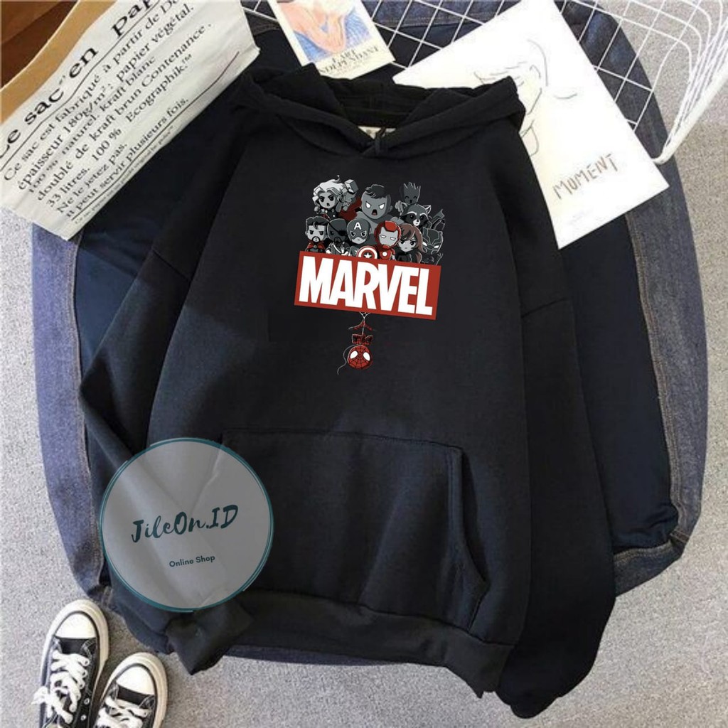 Áo Hoodie In Hình Siêu Anh Hùng Marvel Size M-Xxl