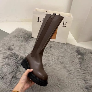 Đen boots đùi qc đế bánh mì