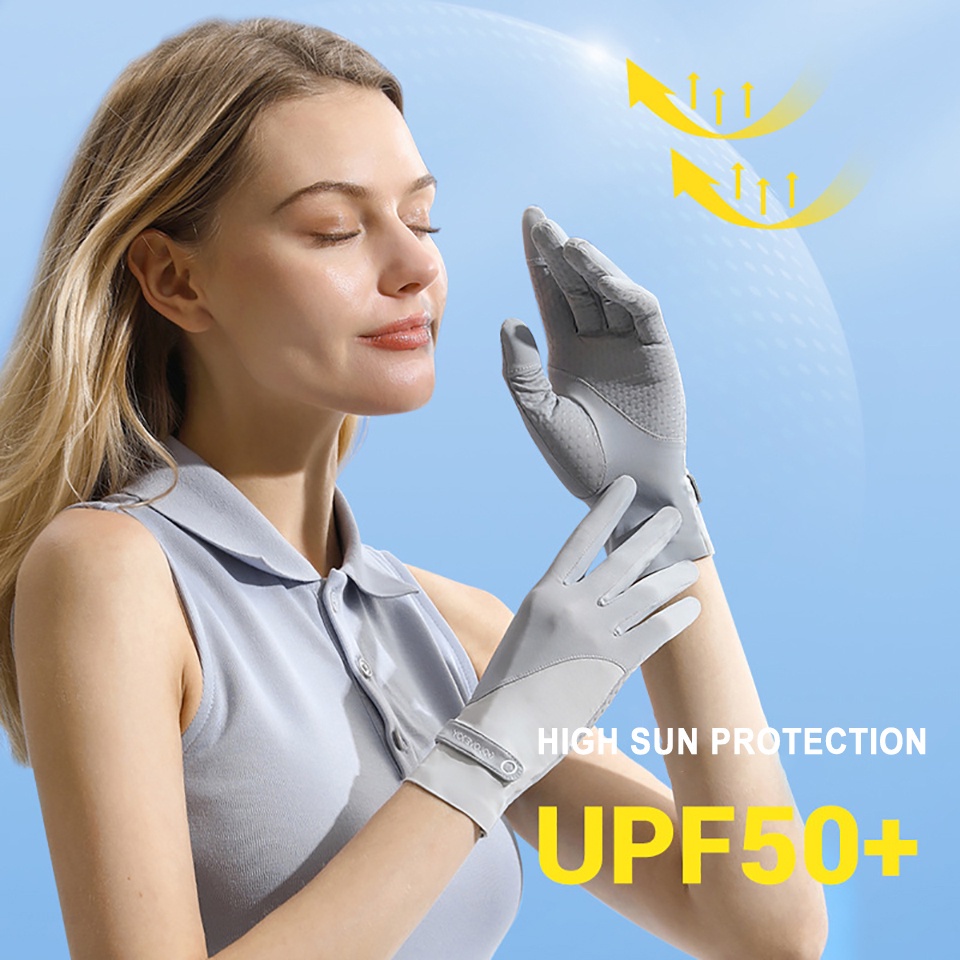 Găng Tay Silicone Chống Trượt Chống Tia UV Thoáng Khí Cho Nữ