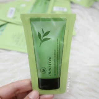 Sample sữa rửa mặt Innisfree Green Tea Cleansing Foam (gói 3ml)