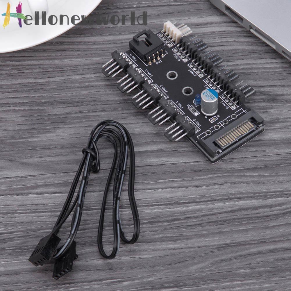 Bộ Chia Cổng Sata 10 Cổng 12v 3 / 4pin