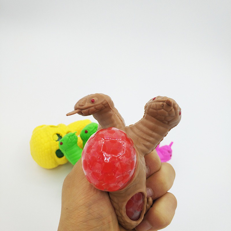 Đồ Chơi Squishy Gudetama hình con RẮN 2 ĐẦU bóp ra hạt nở giải trí mềm mịn siêu đàn hồi ngộ nghĩnh giải tỏa căng thẳng