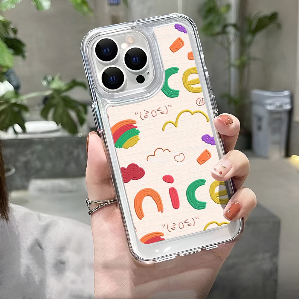 Ốp Điện Thoại Tpu Trong Suốt Hình Vẽ graffiti Cho iphone 14 Plus 11 13promax 12 7Plus X XS Max 7 8 SE 2020