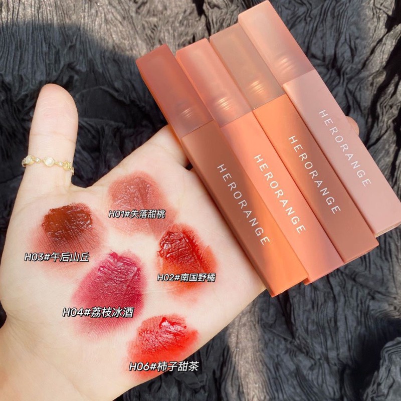 (CHÍNH HÃNG) Son kem vỏ cam HERORANGE mịn lì mềm môi căng mọng Nude Colordiary siêu hot trend HERO13 NỘI ĐỊA TRUNG | BigBuy360 - bigbuy360.vn