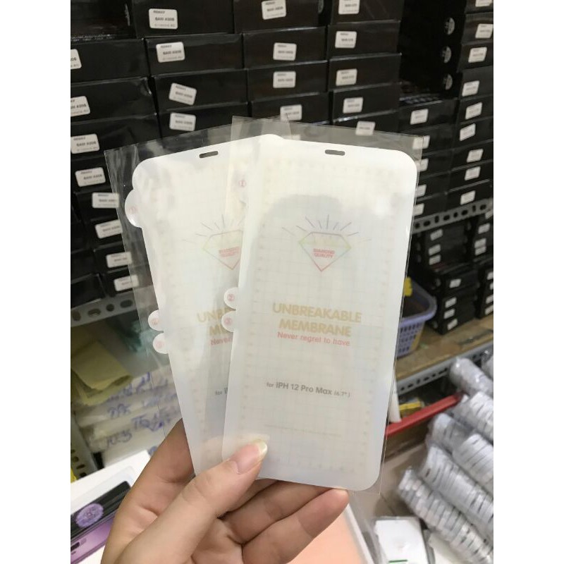 Dán dẻo PPF cho iPhone 12 5.4 inch/ iPhone 12 Pro 6.1 inch/ iPhone 12 Pro Max 6.5 inch mặt trước