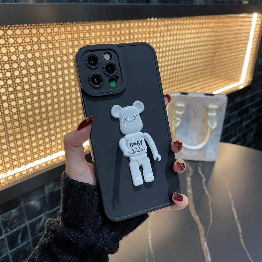 Ốp điện thoại hình gấu thích hợp cho iphone 11 Pro Max iX Xs Max XR 7plus 8plus 7 8 S