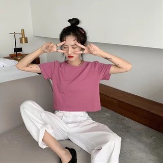 Áo croptop cổ tim