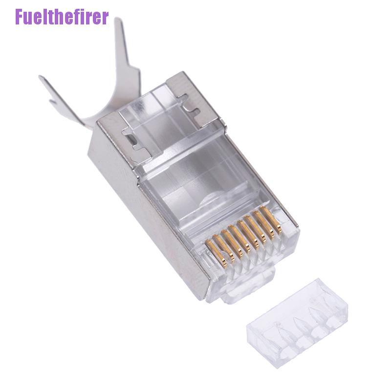 Set 10 Đầu Nối Cat7 Rj45 Cat 7 Pha Lê Ftp Rj45