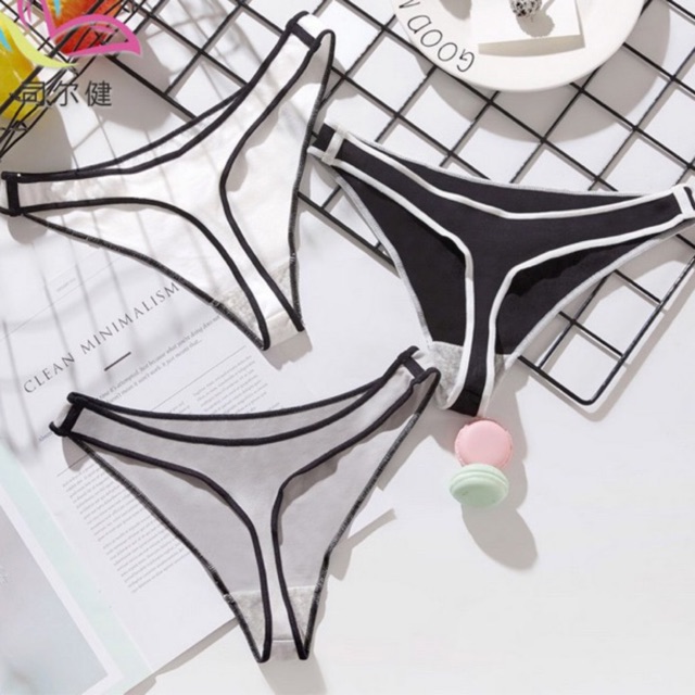 🌟MÀU LẠNH _ ĐEN_ XÁM_ TRẮNG_ QUẦN LỌT KHE SANG TRỌNG