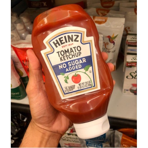 Tương Cà Không Đường ăn kiêng Heinz MỸ siêu ngon 369-836g tiểu đường/eatclean/keto/lowcard/das