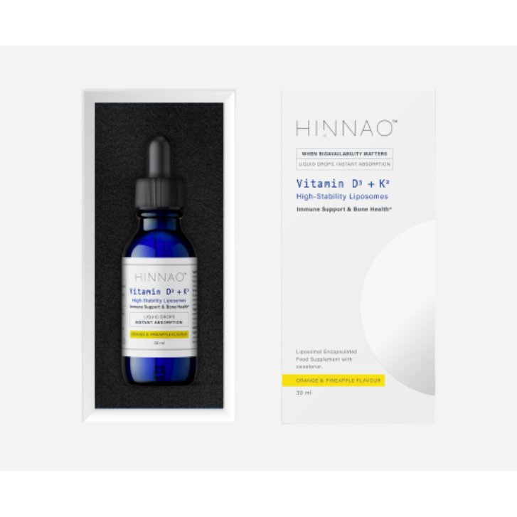 HINNAO Vitamin D3-K2 Thực Phẩm Bổ Sung Vitamin D3, K2 30ml