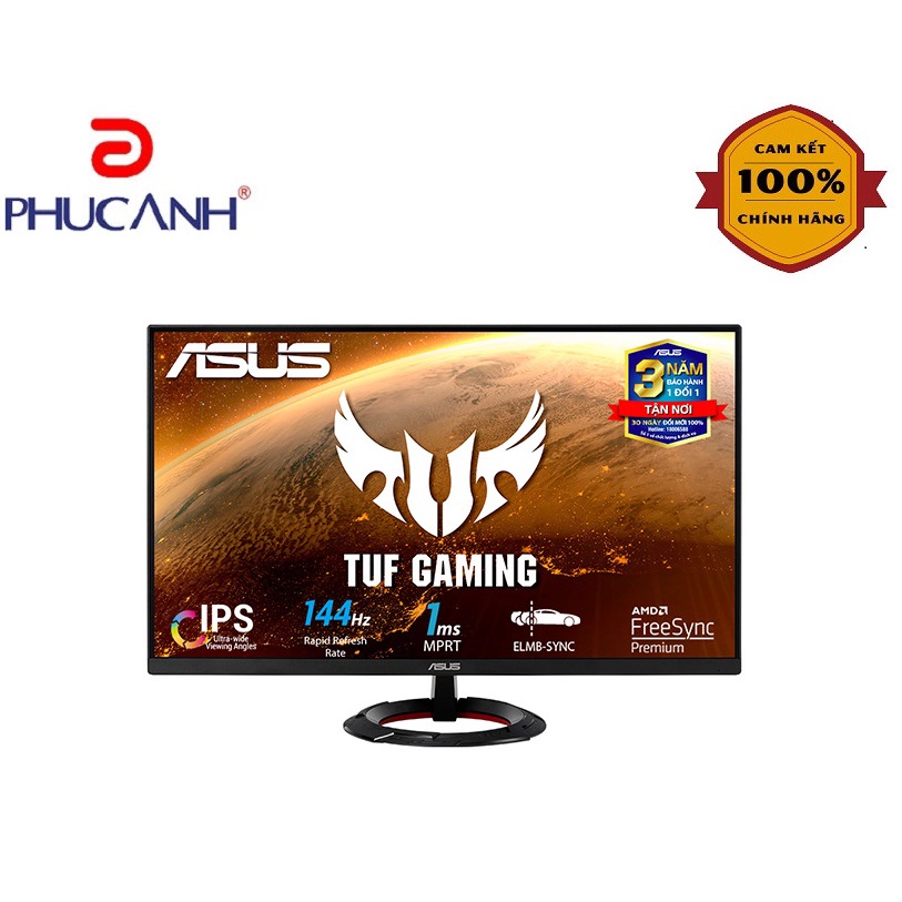 [Rẻ vô địch] Màn hình Asus TUF Gaming VG279Q1R 27Inch 1Ms 144Hz IPS (Bảo hành Hãng 36 tháng)