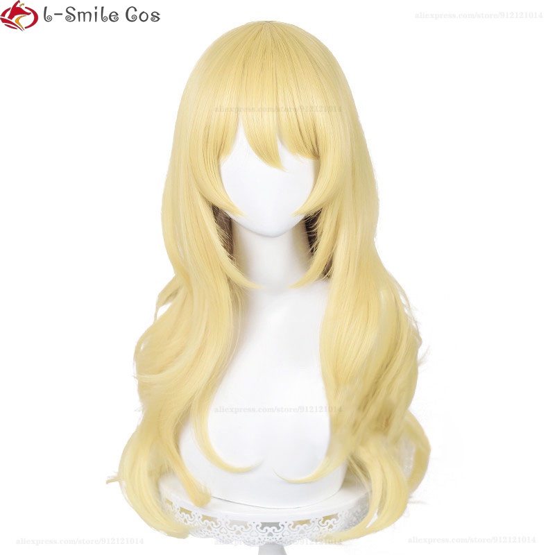 Bộ Tóc Giả Xoăn Màu Vàng Bằng Sợi Tổng Hợp Kháng Nhiệt Hóa Trang Nhân Vật Anime Misscoo Miyazono Kaori