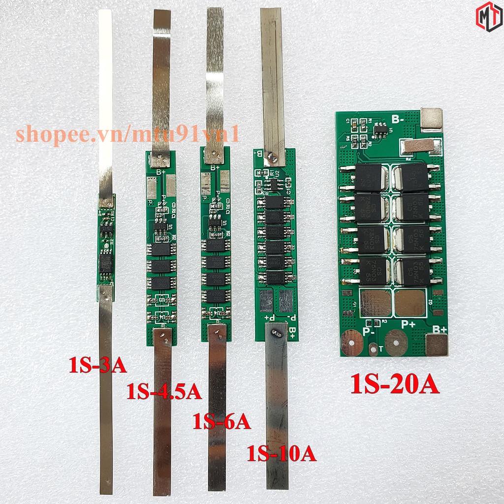 Mạch sạc và bảo vệ pin 1S 3.2V LiFePO4 - Lithium Sắt Photphat - Pin 32650