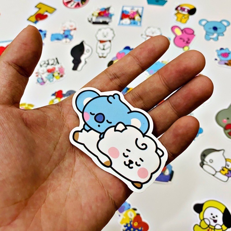 [Set 50 cái] Sticker BT21 chống thấm cao cấp chất lượng | BigBuy360 - bigbuy360.vn