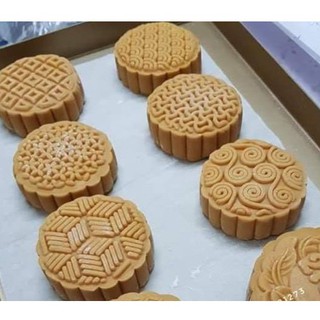 MS06243 Khuôn trung thu 150g 6 mặt hoa văn