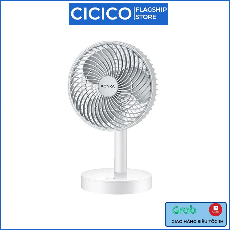 Quạt Bàn Mini Sạc pin tích điện cổng usb KonKa KF-06U01A | BigBuy360 - bigbuy360.vn