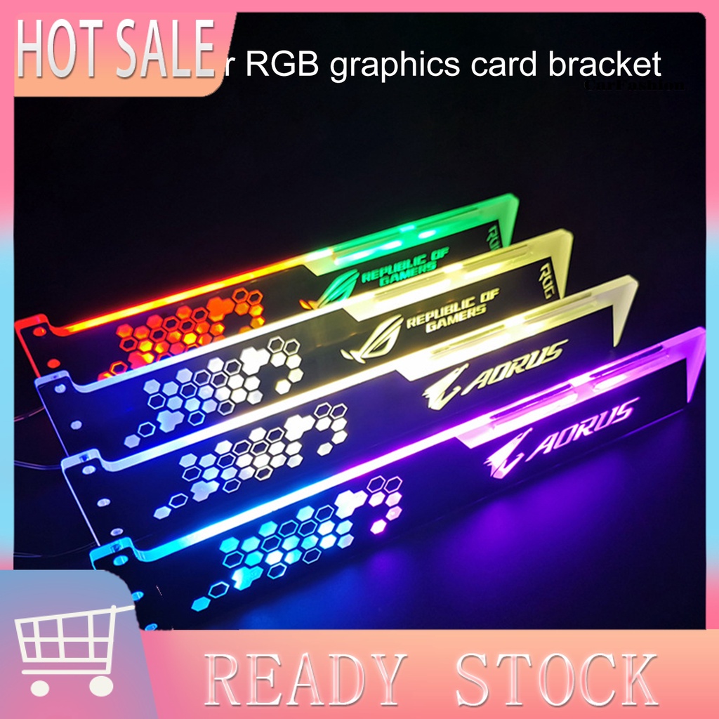 BKP* Graphics Card Bracket Luminous Strong Structure RGB 12-color LED GPU Support for Computer