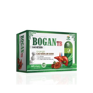 Viên Uống Bổ Gan Bogan Tb Cao Kế Sữa - Nấm Lim Xanh - Cà Gai Leo - Giải Độc Gan, Bảo Vệ Tế Bào Gan - Hộp 60 Viên