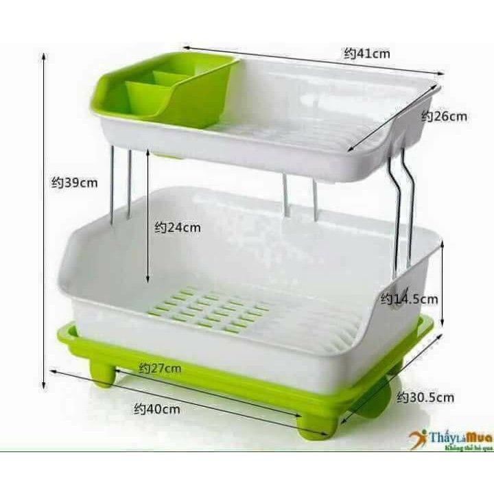 giá để bát 2 tầng nhựa