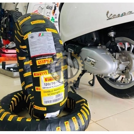 Vỏ Pirelli Diablo Rosso Scooter size 12 chính hãng đủ size TẶNG áo thun
