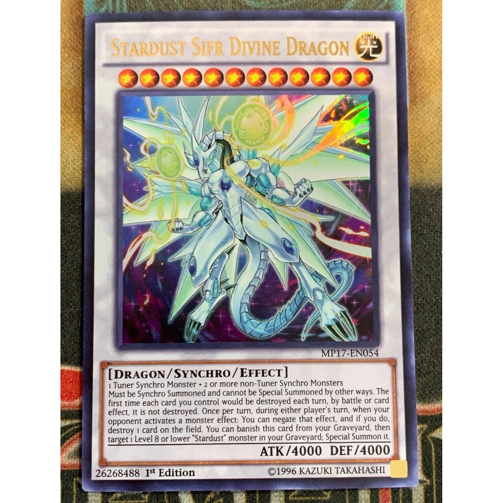 Bài Yugioh - Stardust Sifr Divine Dragon