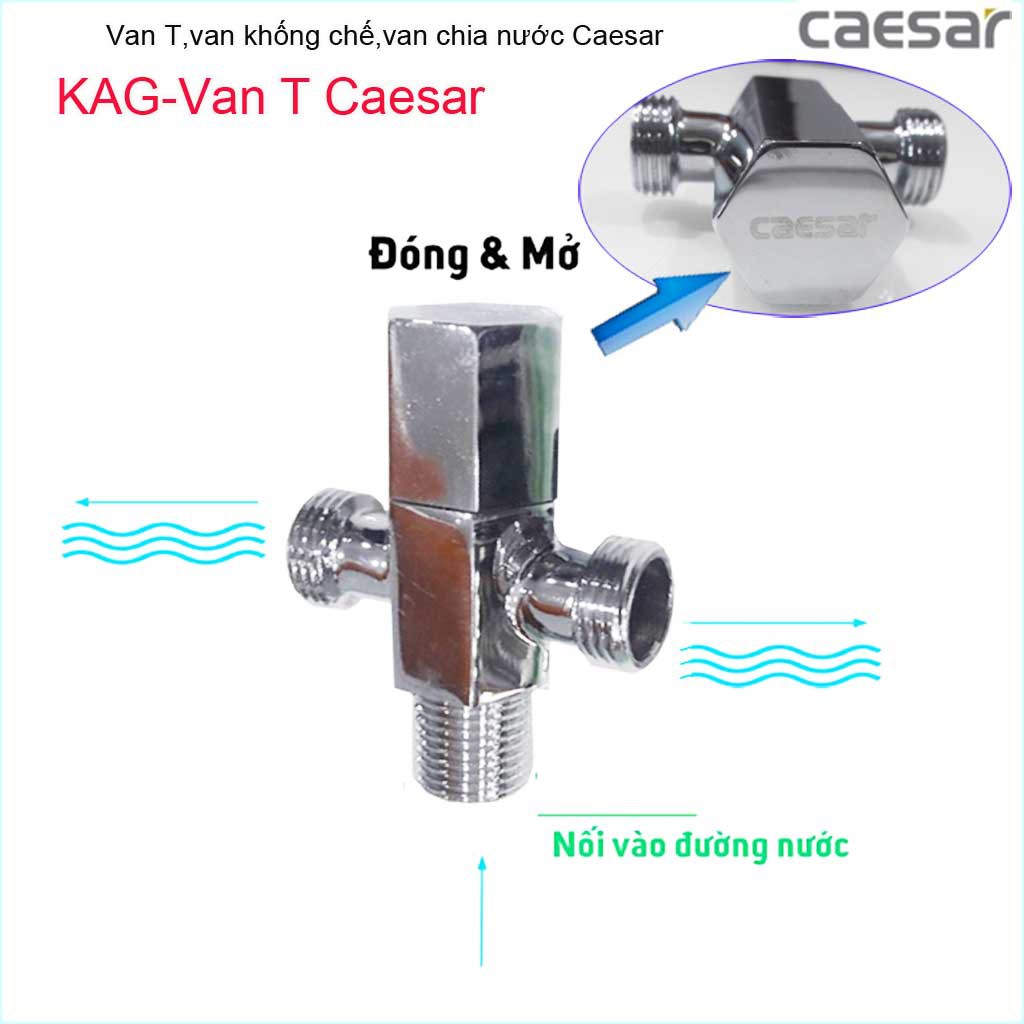 Van T Caesar KAG-BF427 giảm áp lực nước chữ T , van vòi Caesar KAG-Van T Caesar