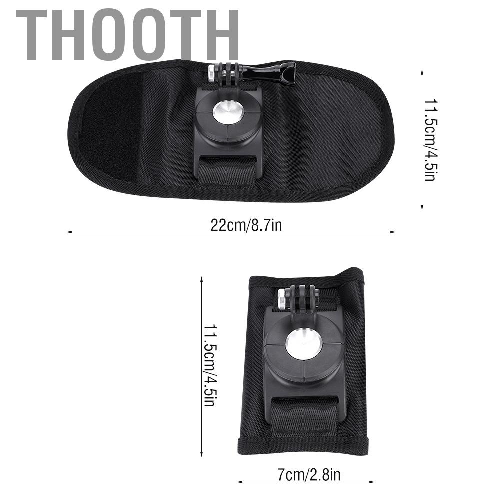 Dây đai đeo gắn balo xoay 360 độ Thooth Ruba88 cho GoPro SJCAM Xiaomi Yi DH
 | BigBuy360 - bigbuy360.vn