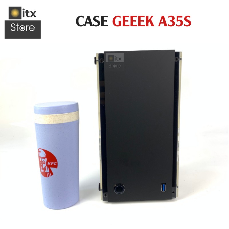 [ITX Store] - Case mini ITX GEEEK A35S - Hỗ trợ VGA dài 2 Fan